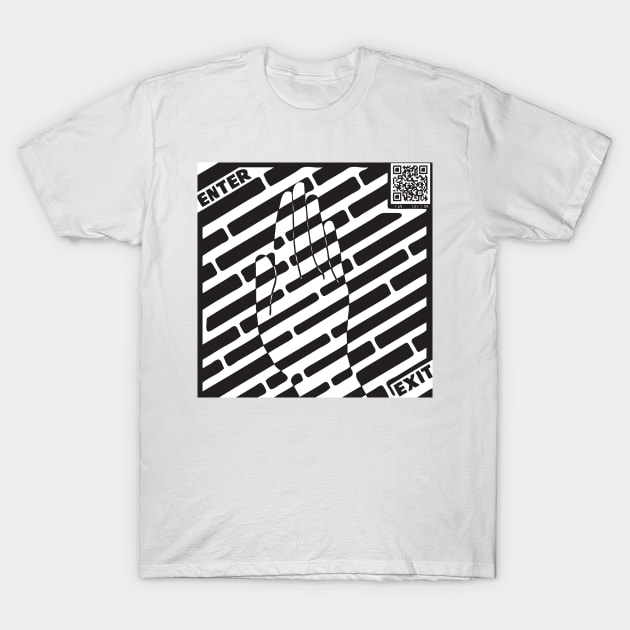 High Five Maze Abstract Art T-Shirt by BruceALMIGHTY Baker